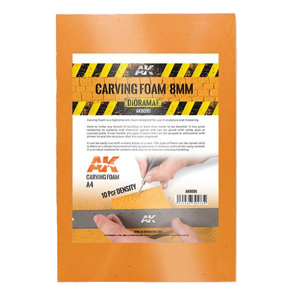 AK Interactive Carving Foam Modeling Kit 8mm