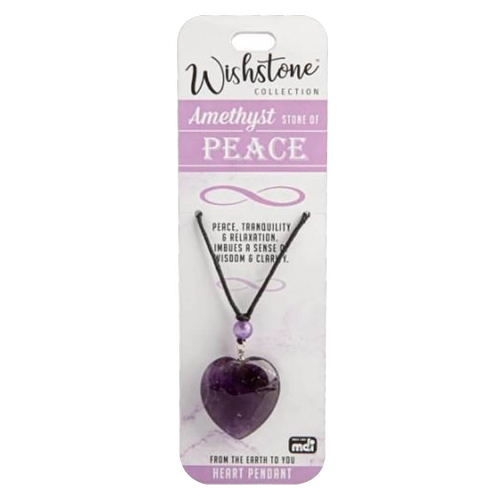 Wishstone Collection Ameetyst Heart Ciondolo