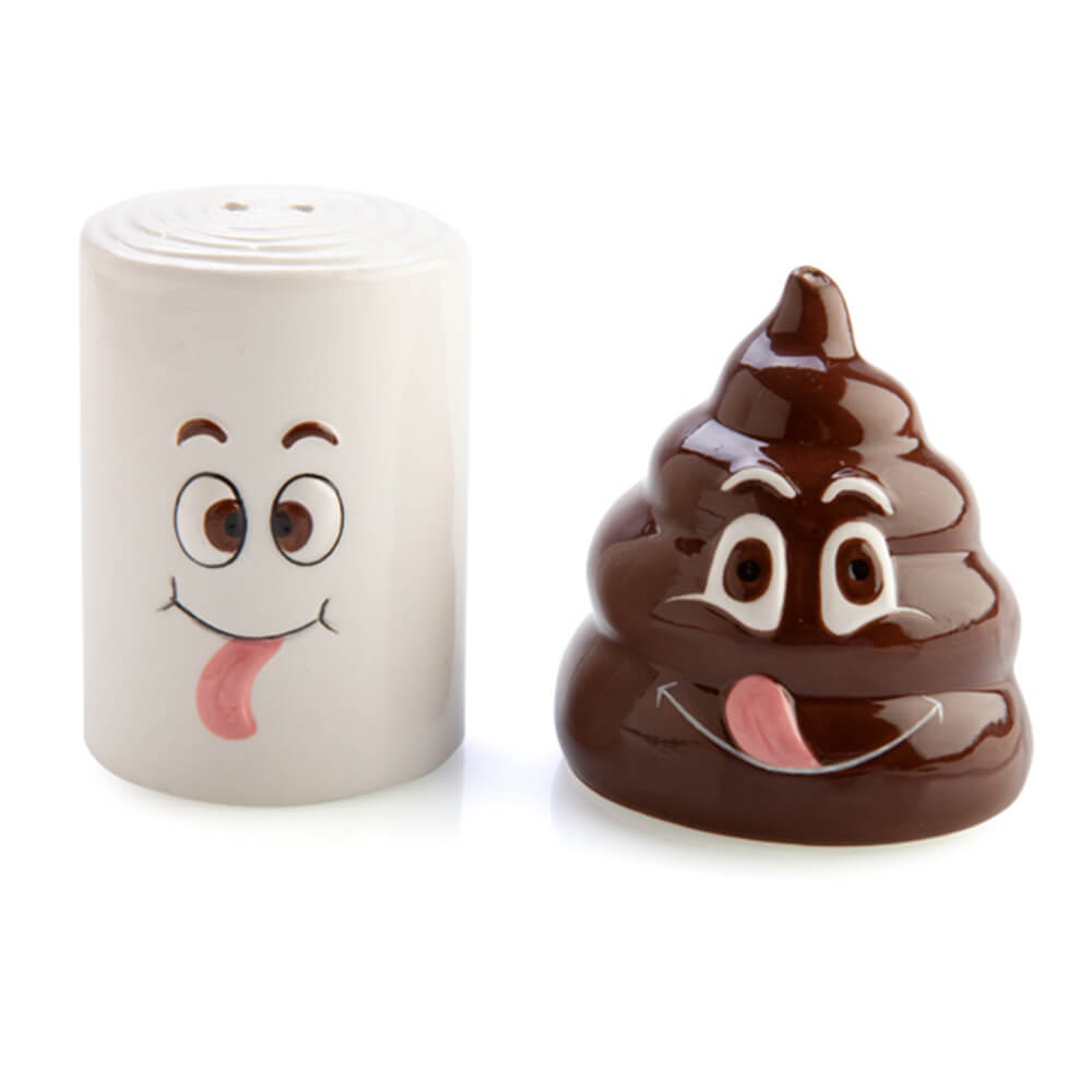 Poo with Toilet Paper Salt & Pepper Set