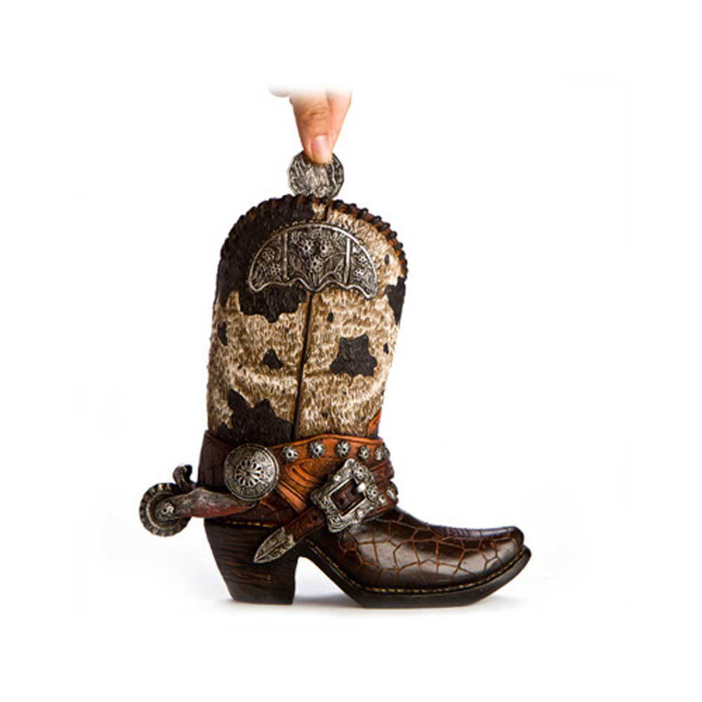 Cowboy Boot Money Bank