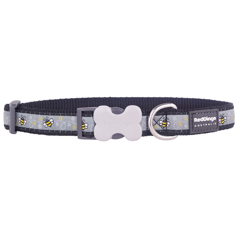 Bumble Bee Dog Collar (preto)