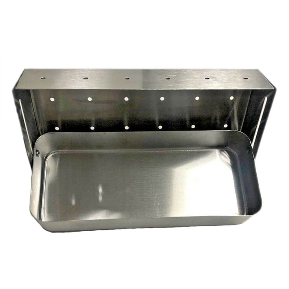 Outdoor Magic Hinged Stainless Steel Soaker Smoker Box