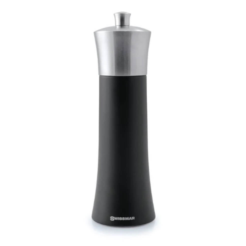 Swismar Torre Black Matte S/Steel Top Pepper Mill