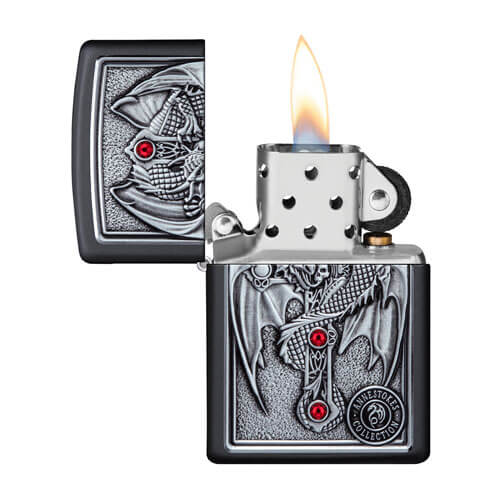 Zippo Winged Dragon Cross Design Lighter