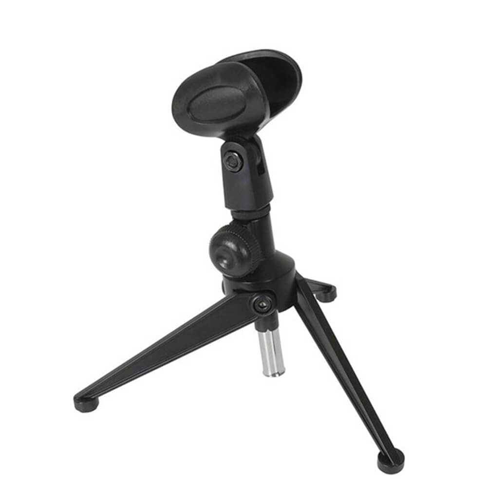 High Quality Desktop Mic Tripod Stand and Holder (Black)