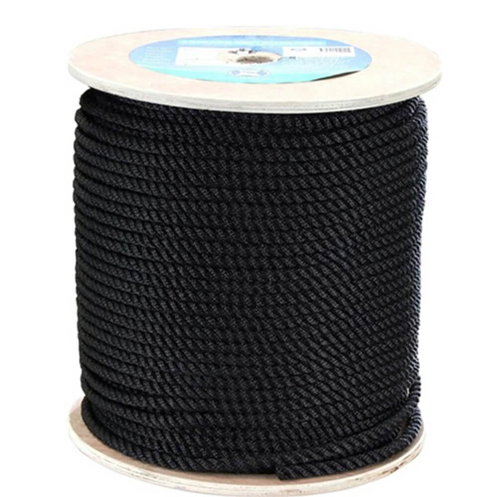 Polyester Black Rope 100m Roll