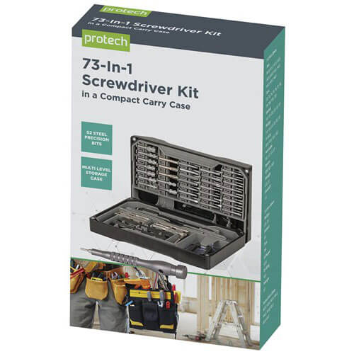 73 Pieces Screwdriver Set with Case