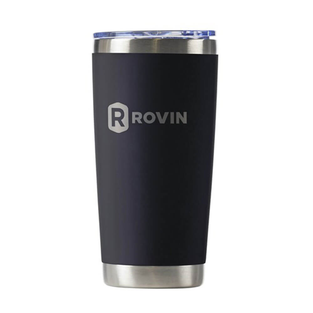 Rovin roestvrijstalen beker met pushdeksel (590 ml)