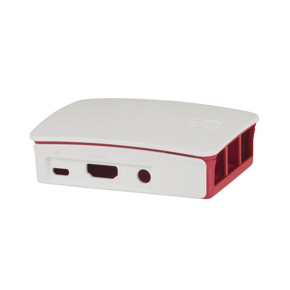 Caso oficial de Raspberry Pi (rojo y blanco)