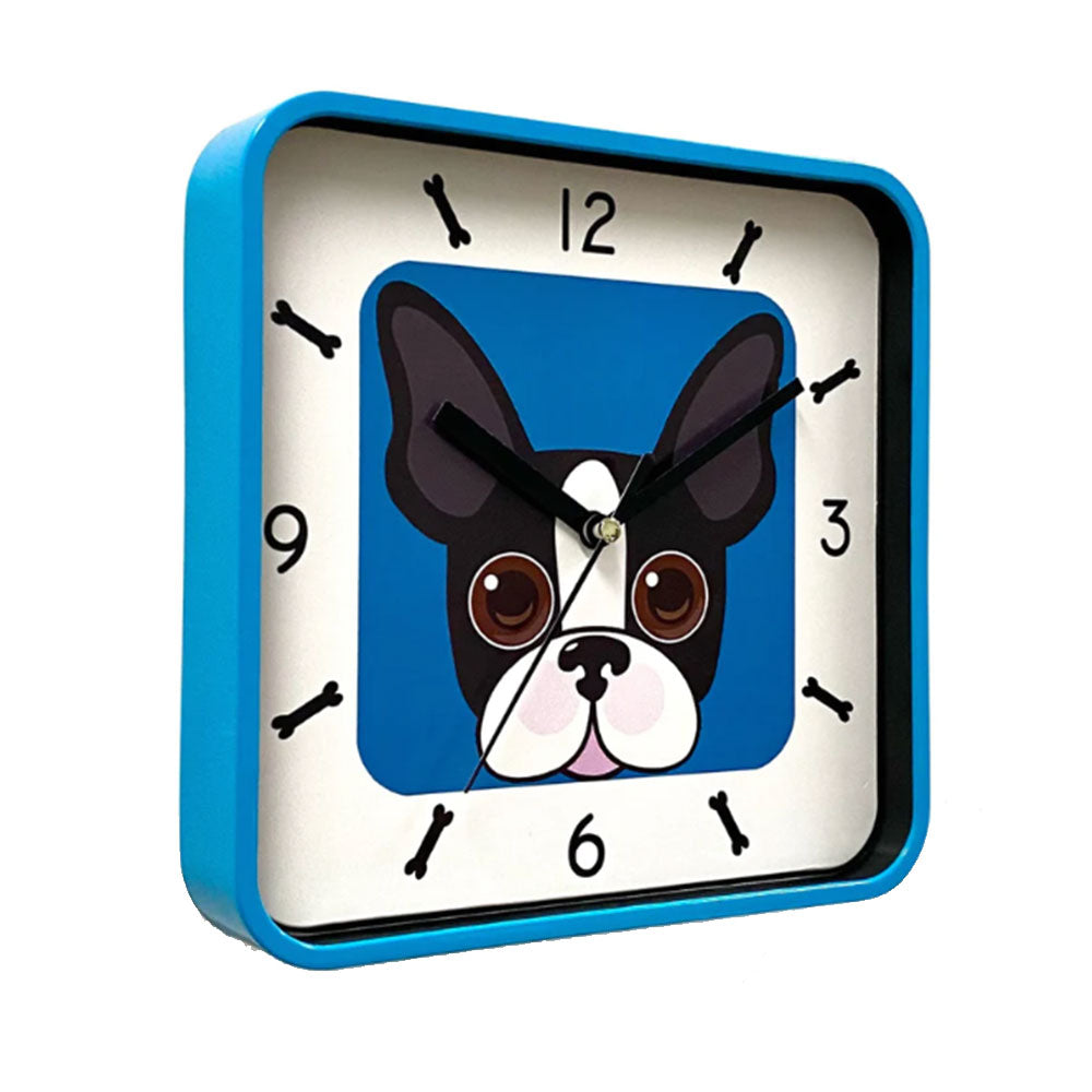 Doggy Tiny Quadratische Wanduhr