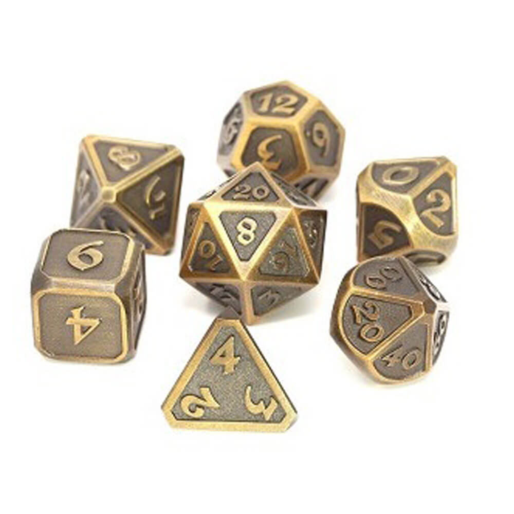 Dice Metal Set polyédrique Mythica Battleworn