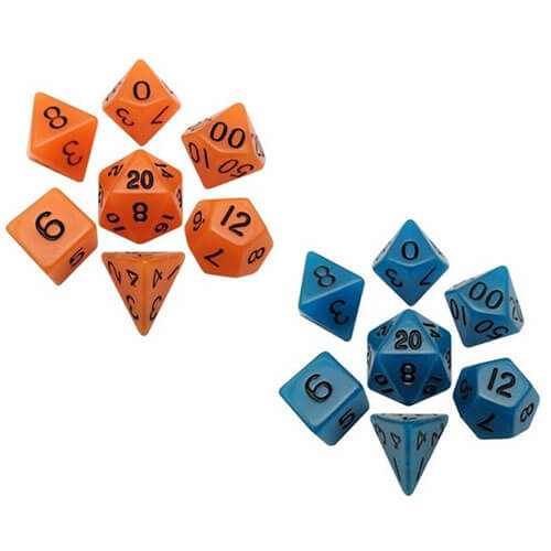 MDG Acrylic Dice Set Glow in the Dark