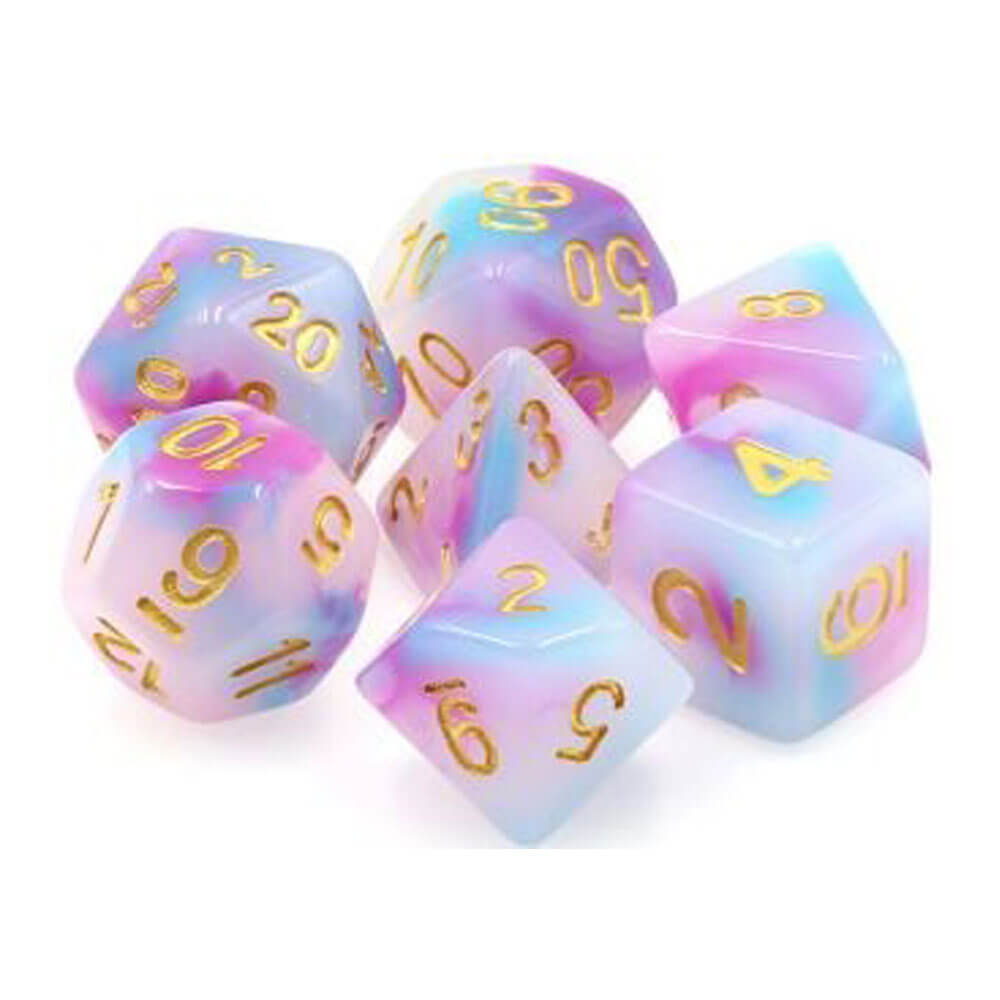 TMG Dice I Feel Pretty Purple/Blue Jade Opaque (Set of 7)