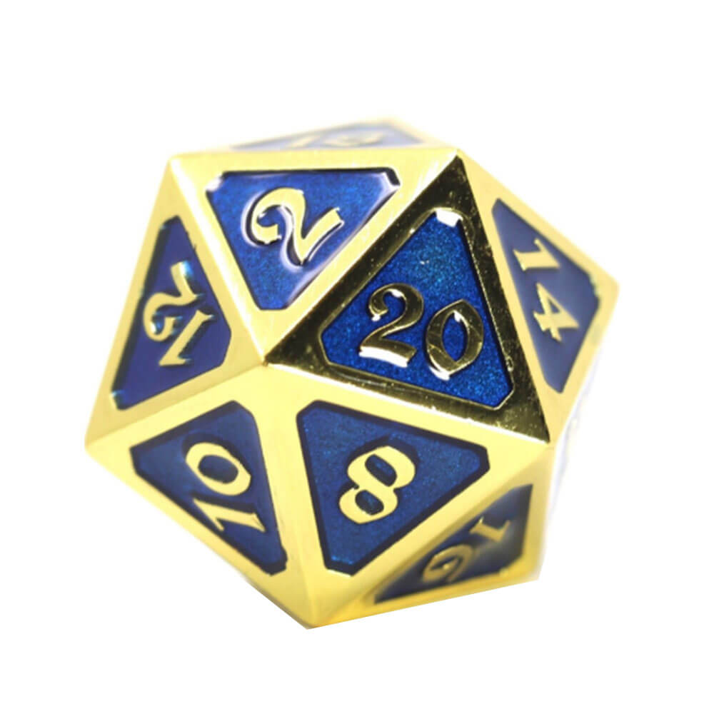 D20 dice metal mythica (single)