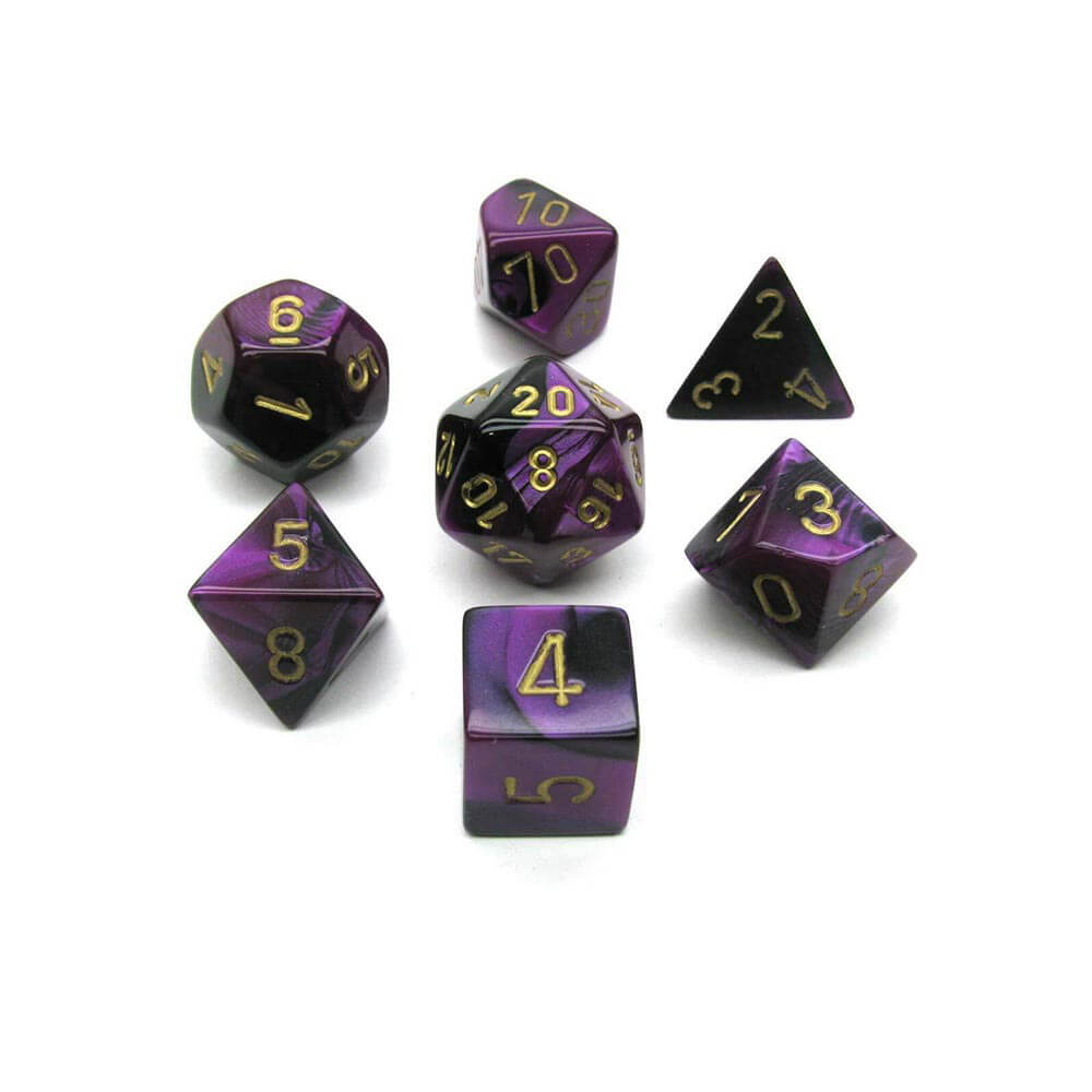 D7 Die Set Dice Gemini Poly (7 terninger)