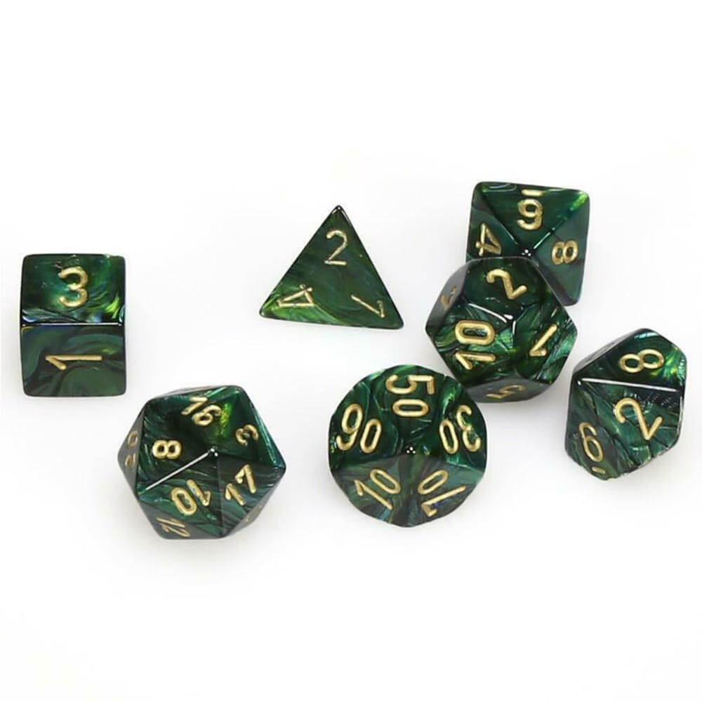 D7 die set terninger scarab polyhedral (7 terninger)