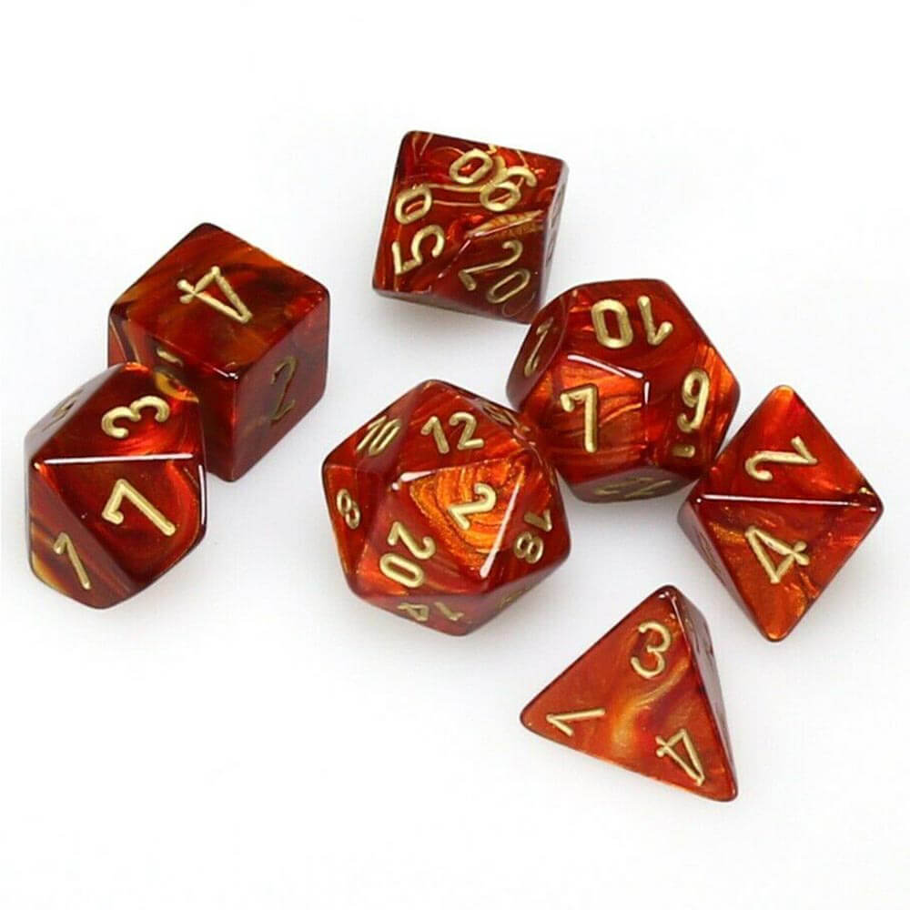 D7 Die Set Dice Scarab Polyedral (7 dobbelstenen)