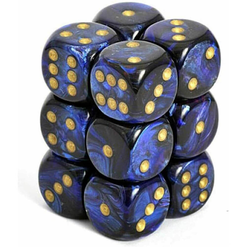 D6 DICE Scarab 16mm (12 dados)