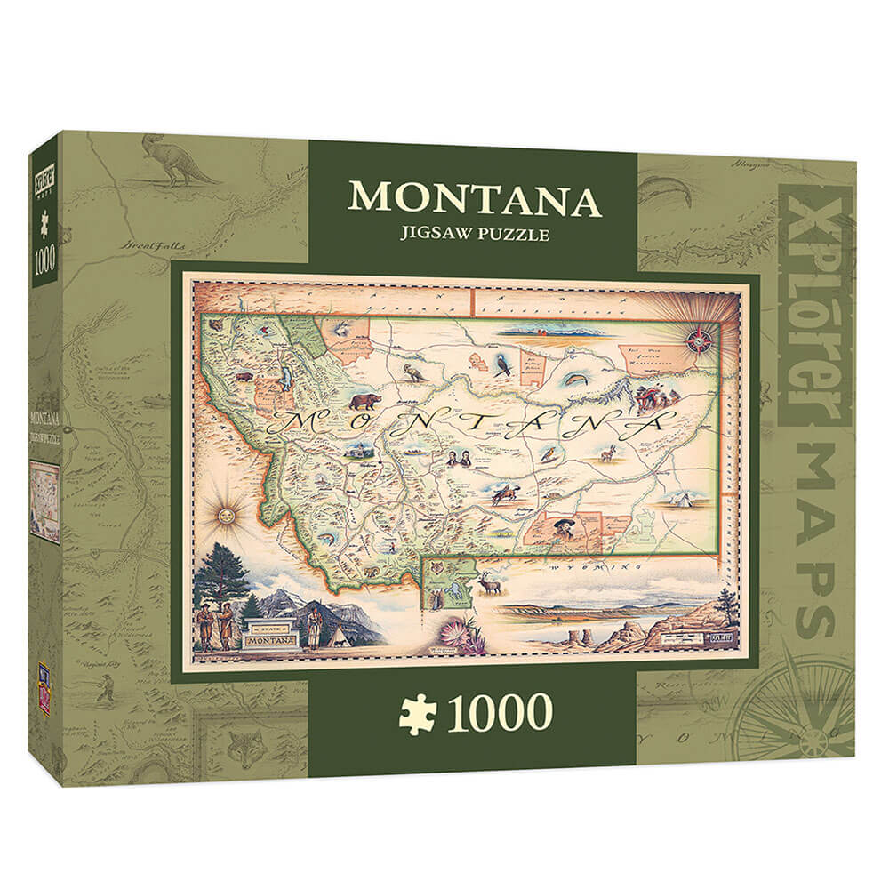 MP XPLORER MAPS Puzzle (1000pcs)