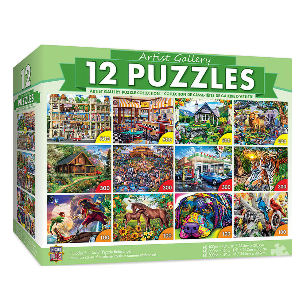 Meisterwerke-Puzzle (12er-Pack-Puzzle-Paket)