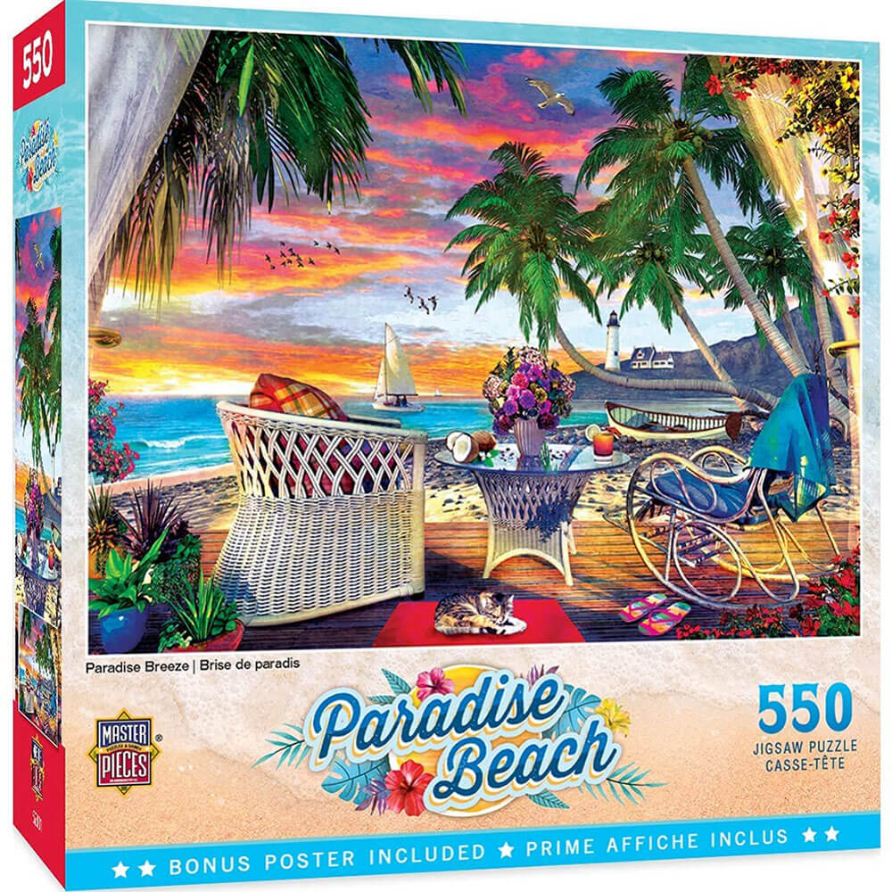 Masterpieces Paradise Beach 550pc rompecabezas