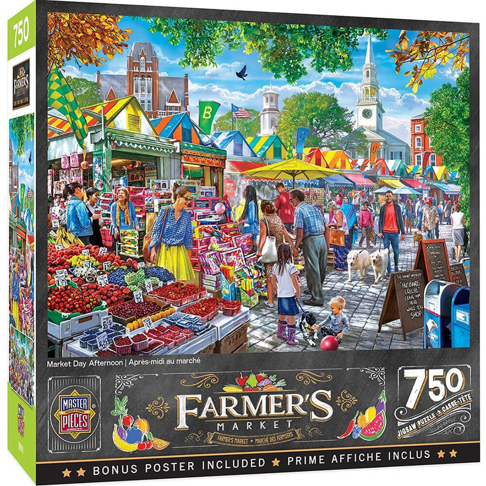 Masterpieces Farmer's Market 750 pc puslespil