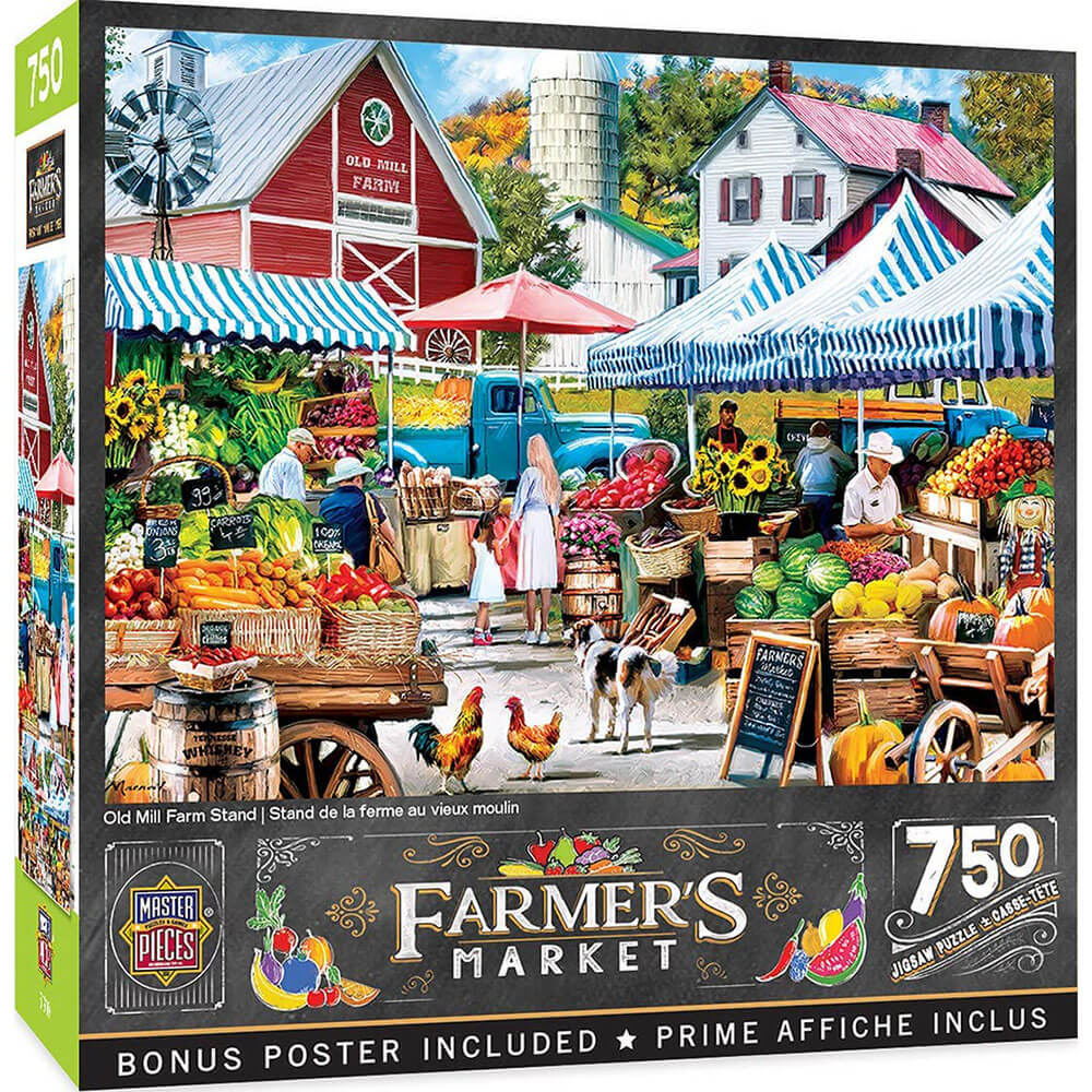 Masterpieces Farmer's Market 750 pc puslespil