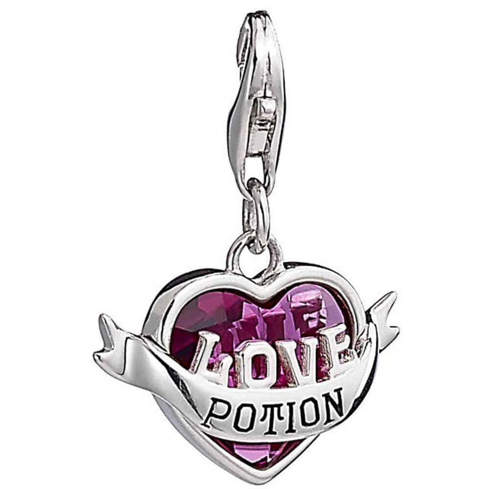 Harry Potter Silver Love Potion Charm med Crystal