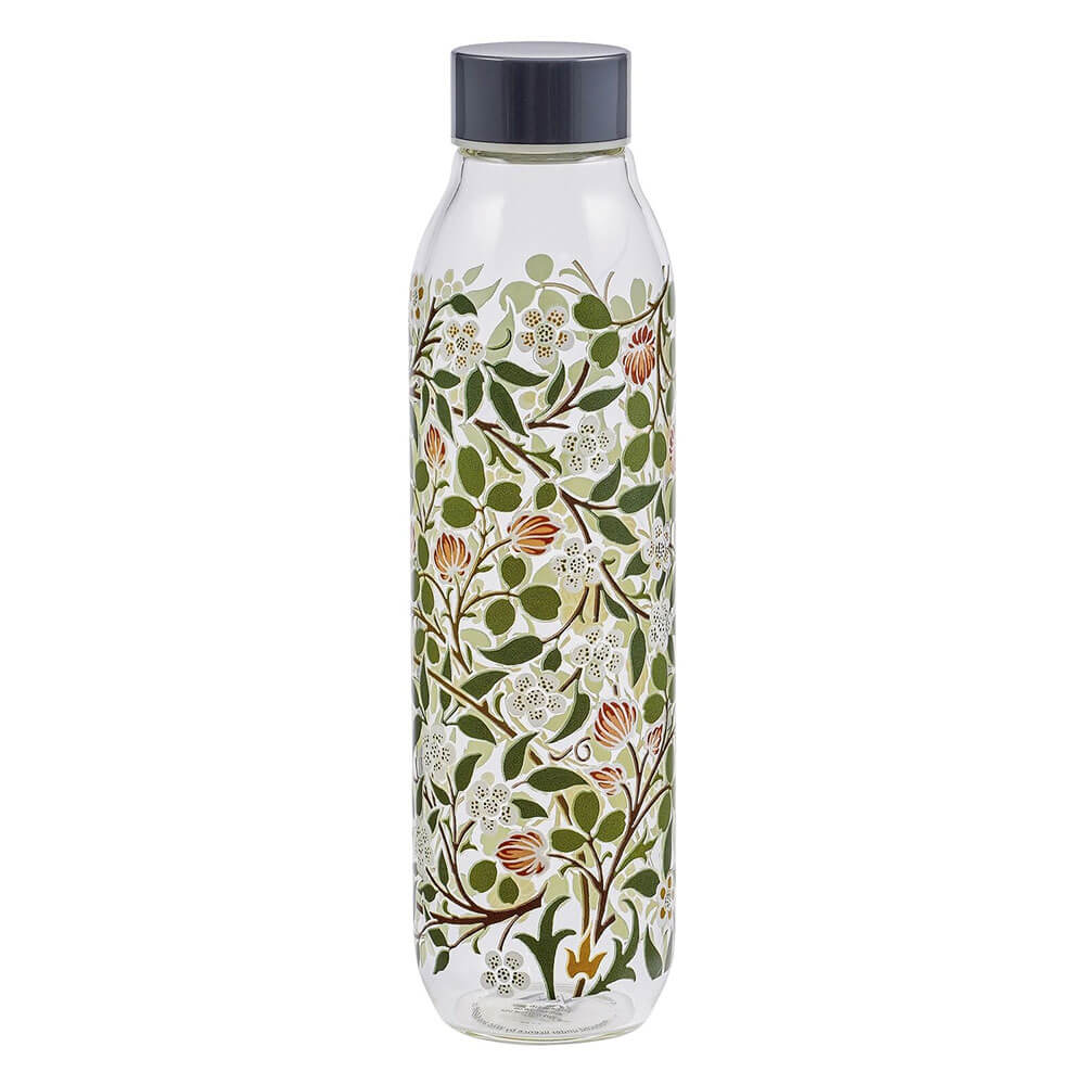 V&A 550mL Glass Water Bottle (Clover)