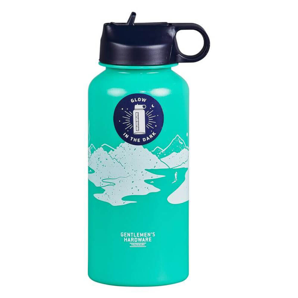 Gentlemen's Hardware Glow in the Dark Water Bottle