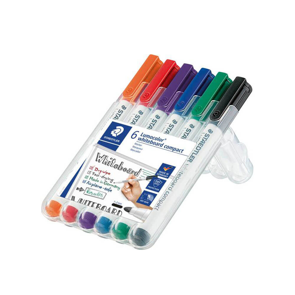 Marqueur blanc staedtler compact assorti