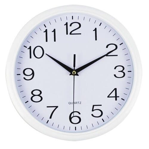 Italplast Round Clock 30cm White Face