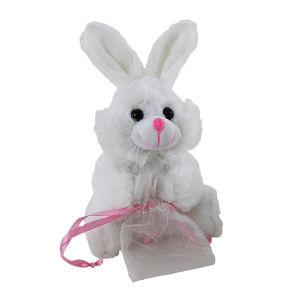 Elka Bunny con bolso de juguete suave 18 cm