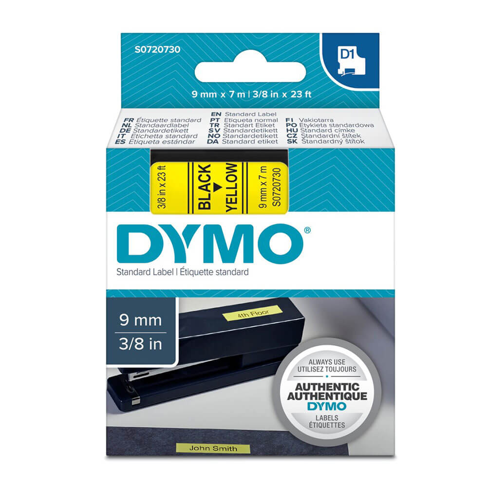 Etiqueta de cinta Dymo D1 9mmx7m