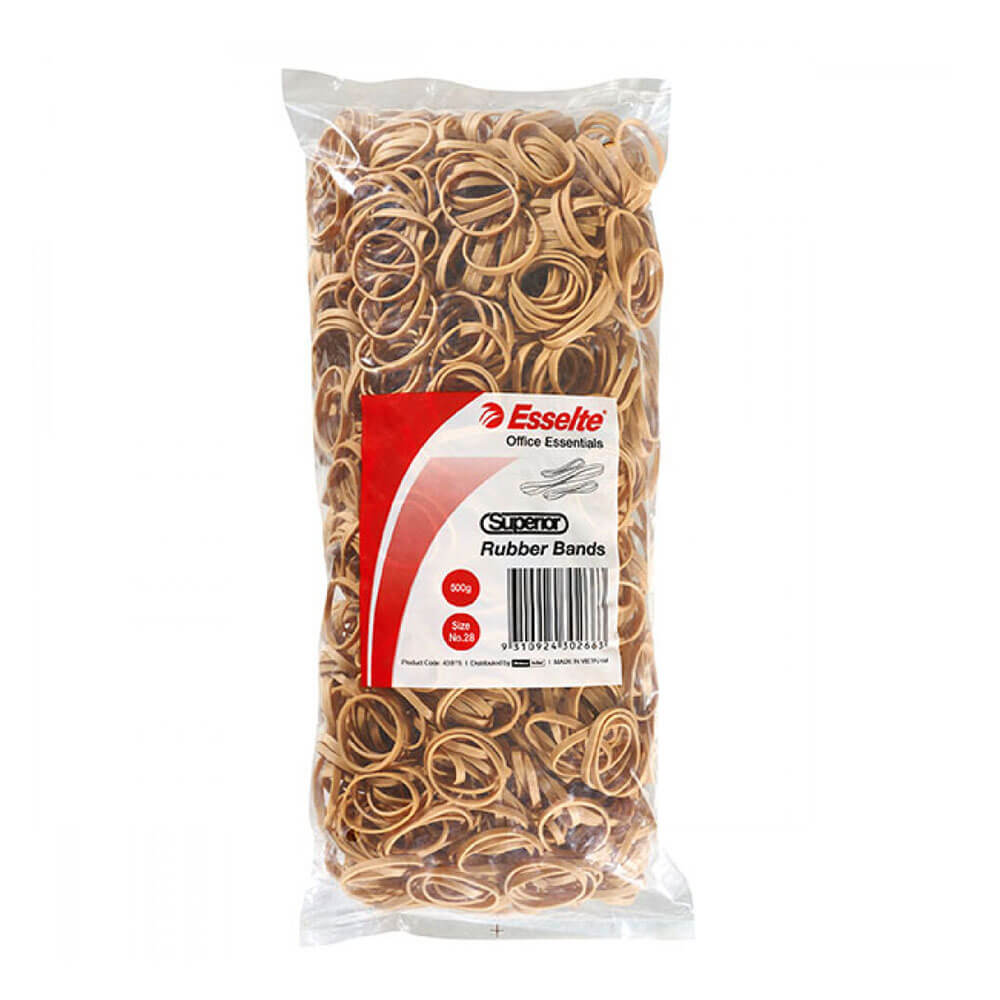 Esselte Rubber Bands 500g taske