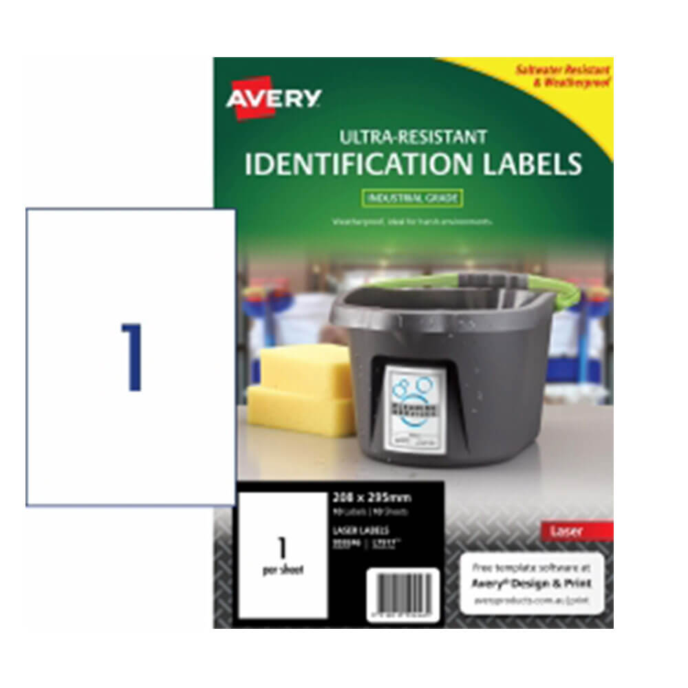 Avery Ultra Resistant Laser Label 10pk