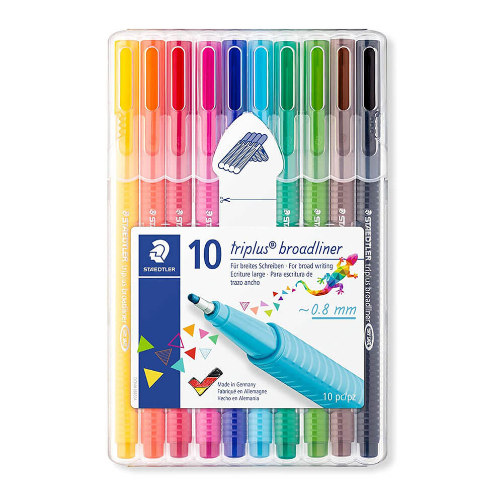 Staedtler triplus broadliner colores brillantes pluma