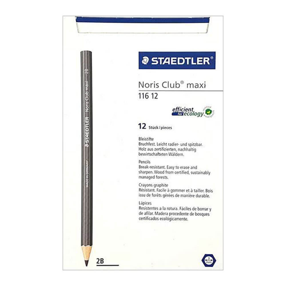 Staedtler maxi graphite plomb crayon 12pk 116