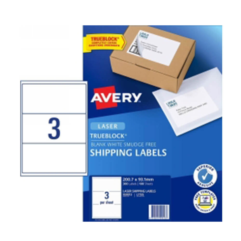 Avery fraktetikett White 100pk