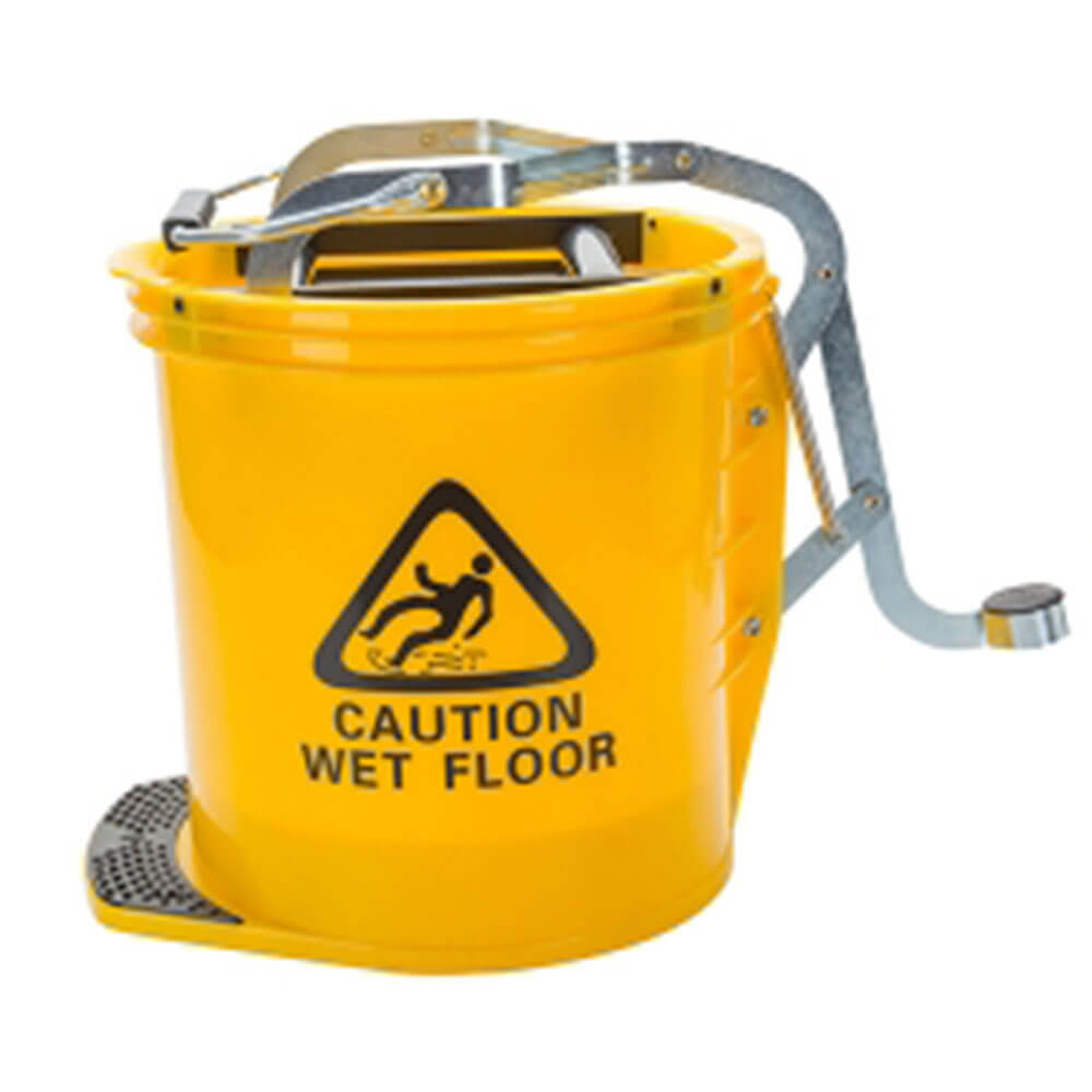 CleanLink pesado Metal Wringer Mop Bucket 16L