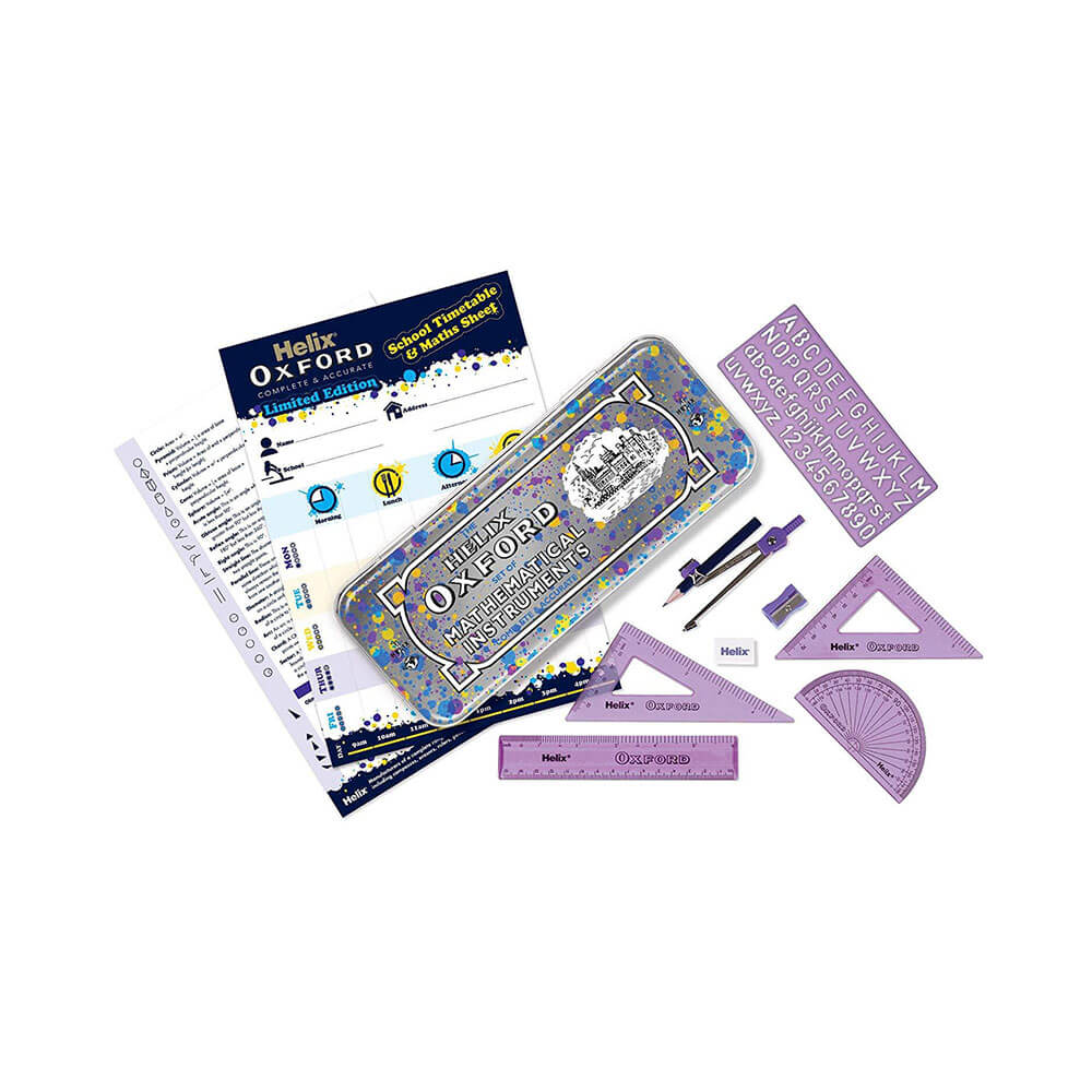 Helix Oxford Splash International Math Set (9 stcs)