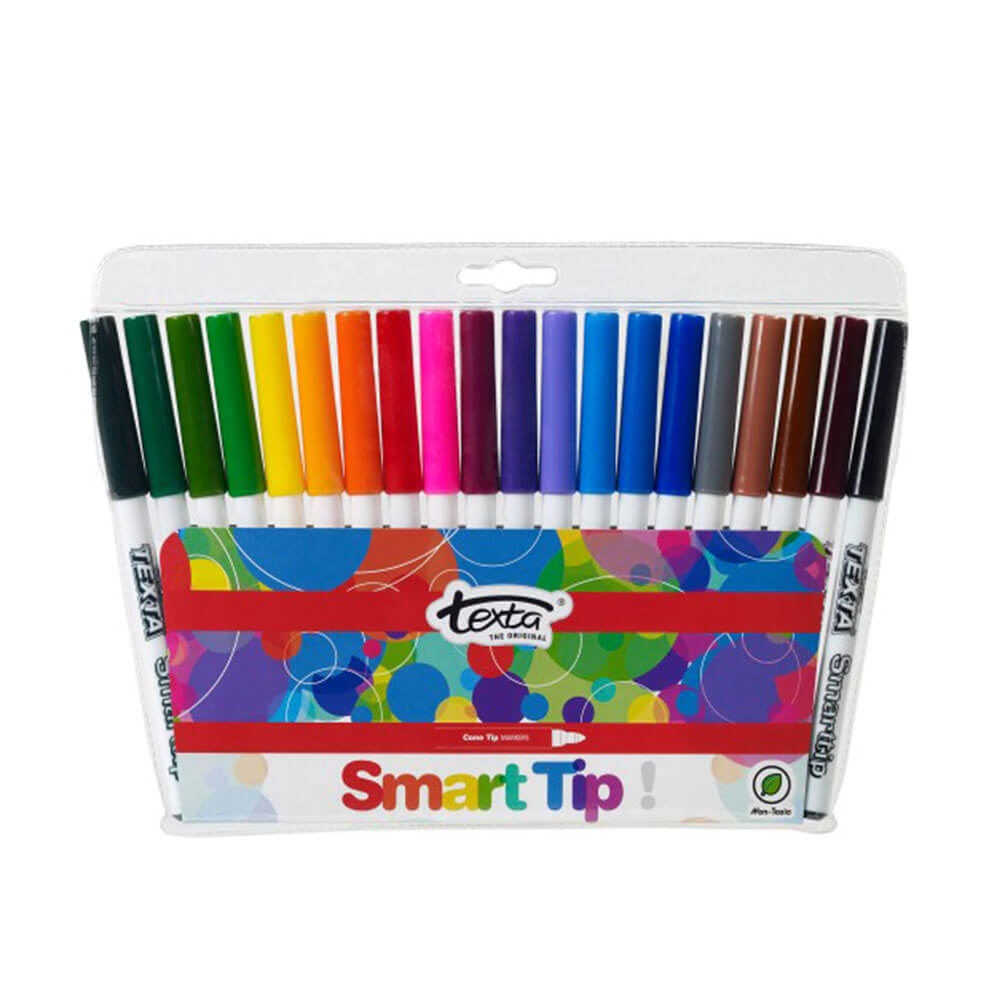 Texta Smart Tip Marker Assorted (Wallet of 20)