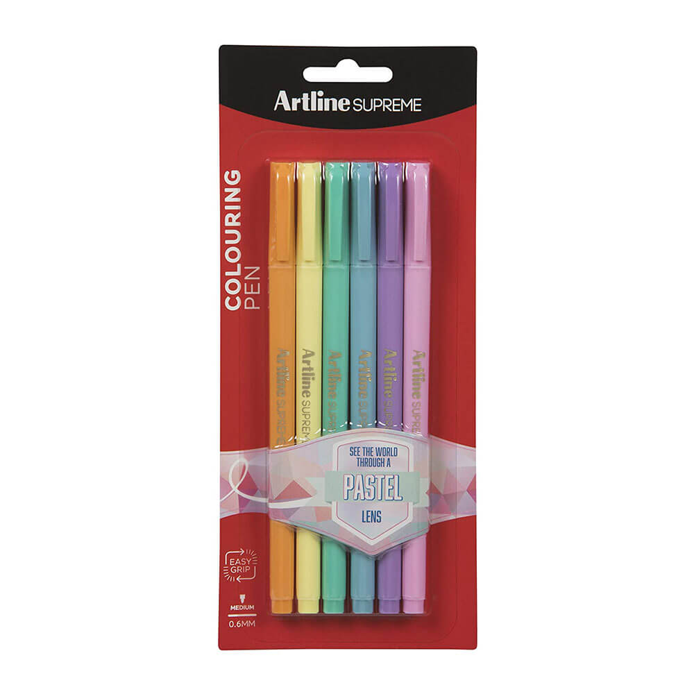 ARTLINE SUPREME FINELINE PEN 0,6mm (6pk)