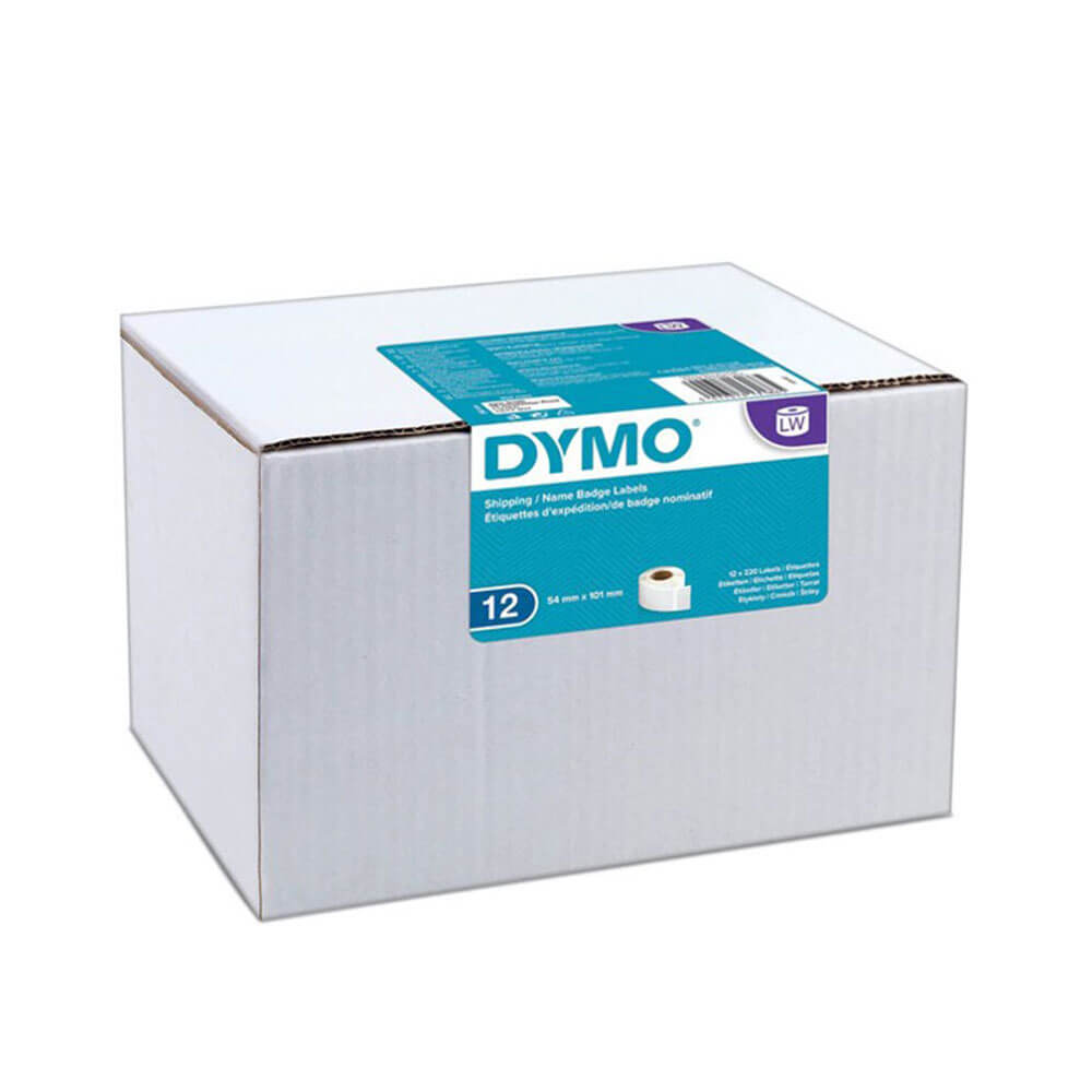 Dymo verzender papierlabel 54x101 mm wit