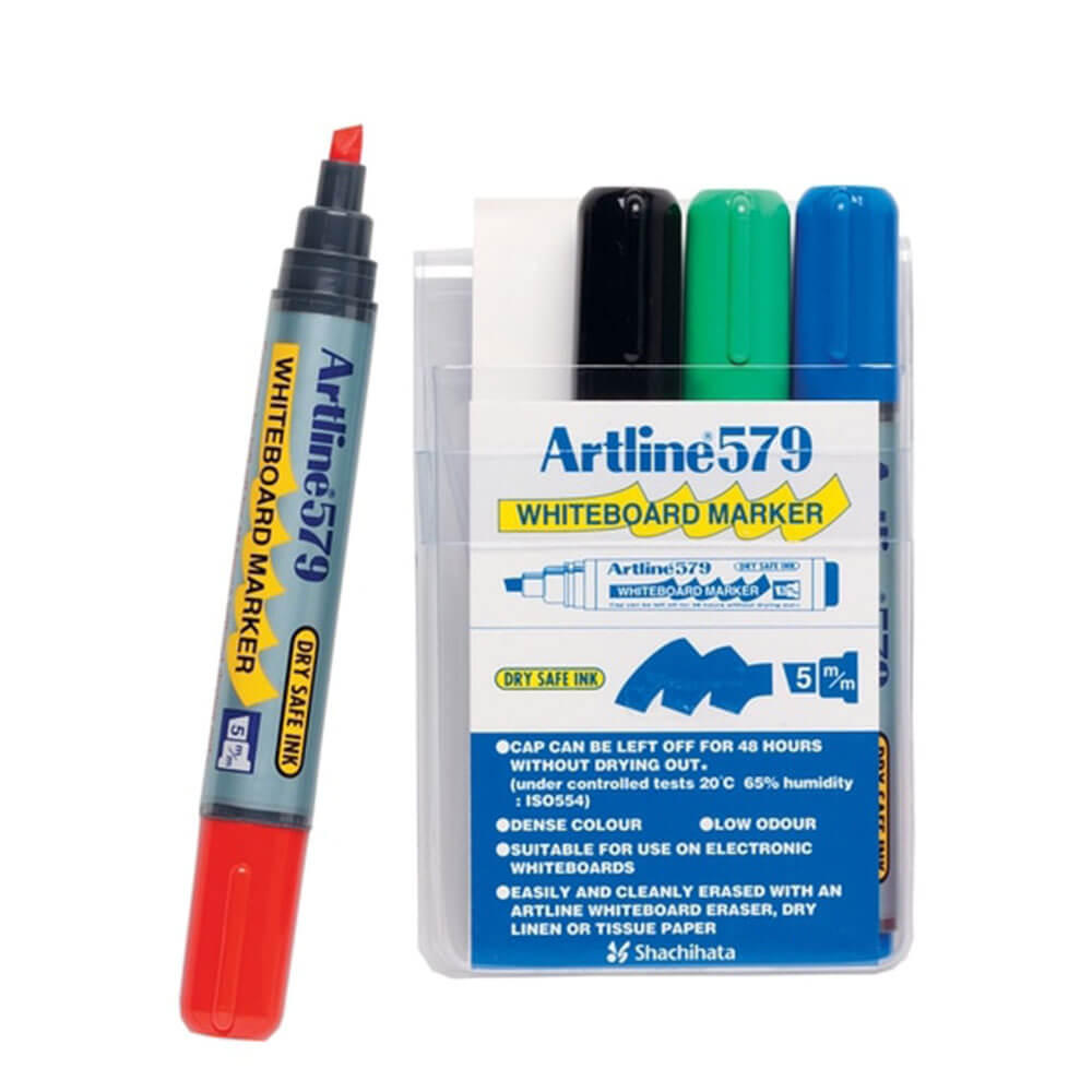 Artline whiteboard markör 5mm mejsel diverse