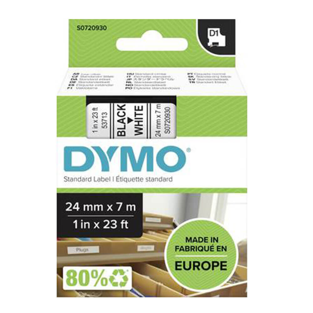 Dymo D1 -tape -label 24 mmx7m