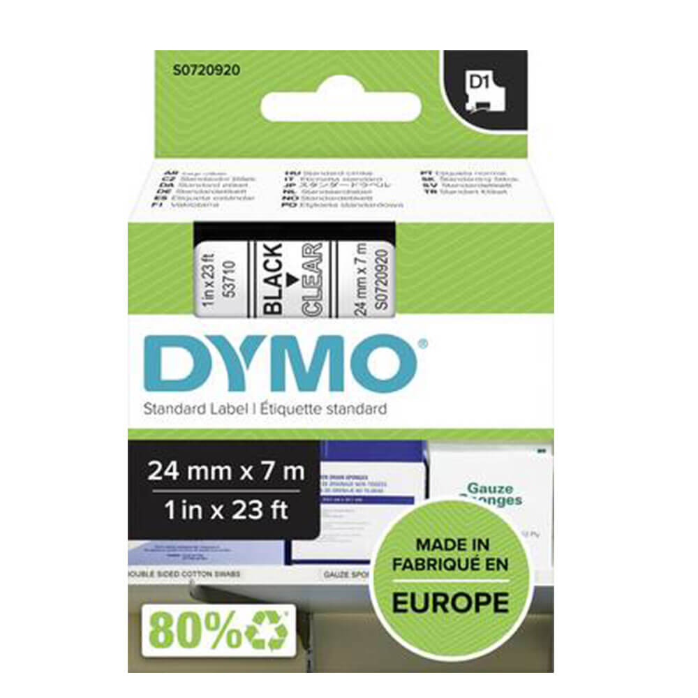 Rótulo de fita DYMO D1 24mmx7m