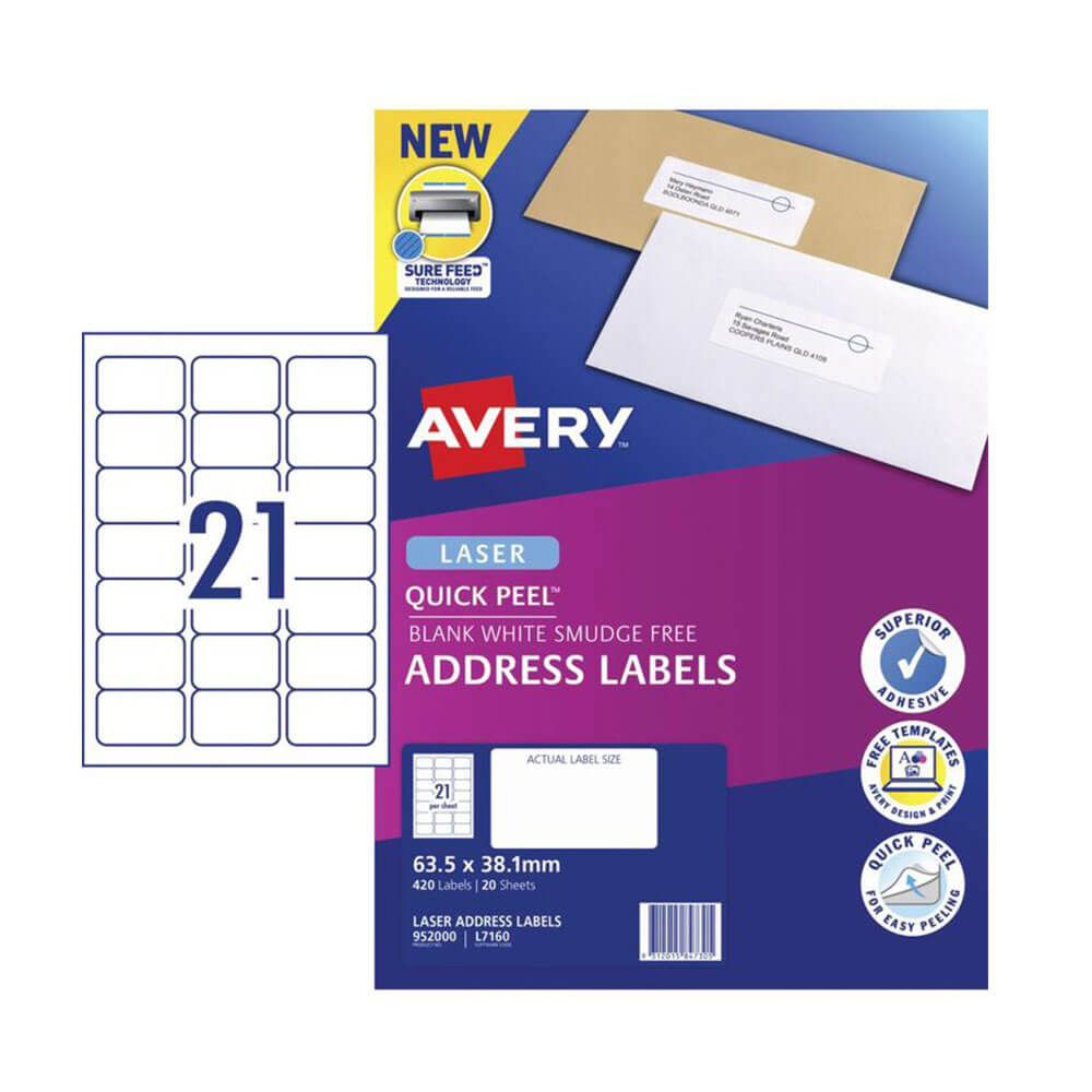 Pakiet detaliczny Avery Laser Avery Laser (20pk)