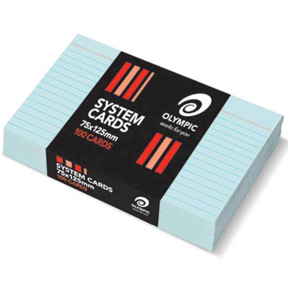 Olympiska styrda systemkort 75x125mm (100pk)