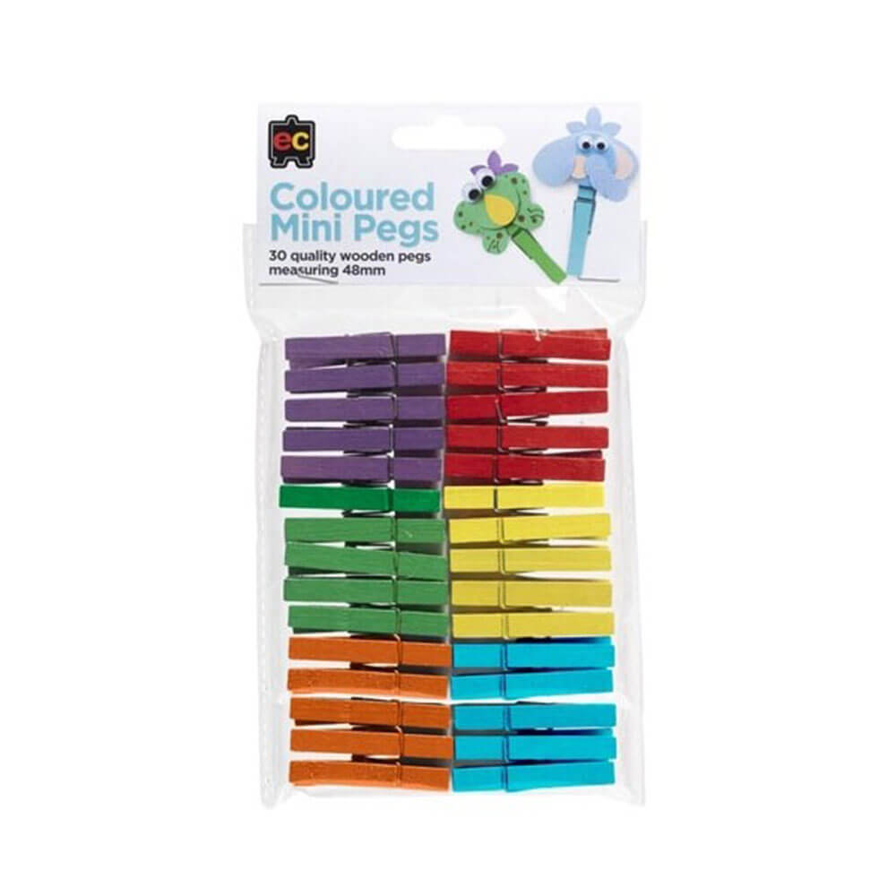 EC houten mini -pens 48 mm (30 pk)